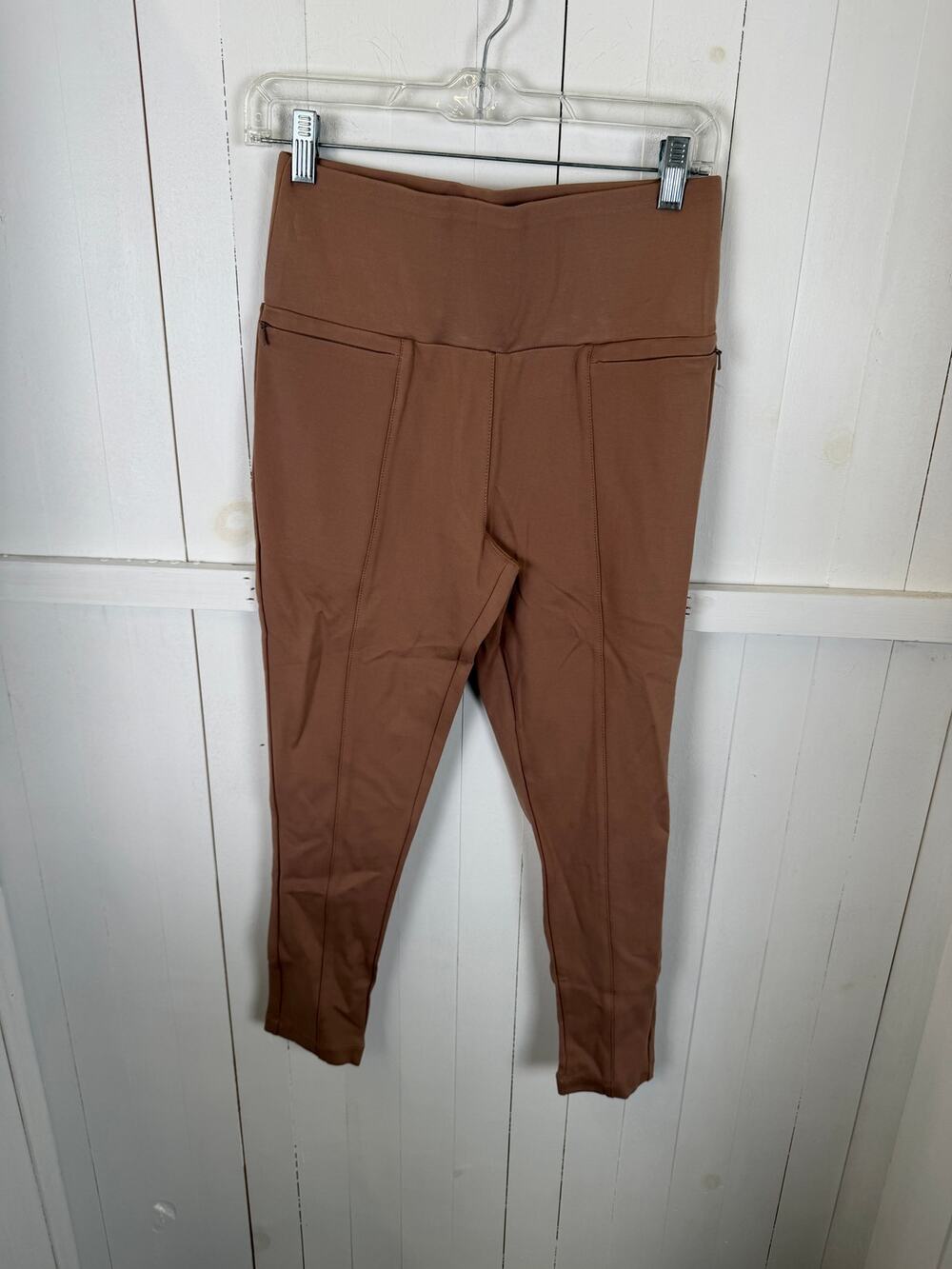 Betabrand Brown Nylon Ankle Pants Size S New Without Tags